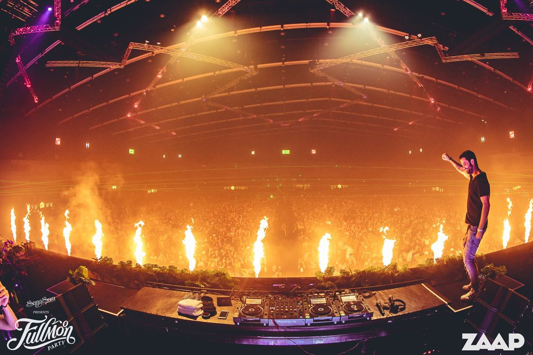 BERG on stage at an arena show